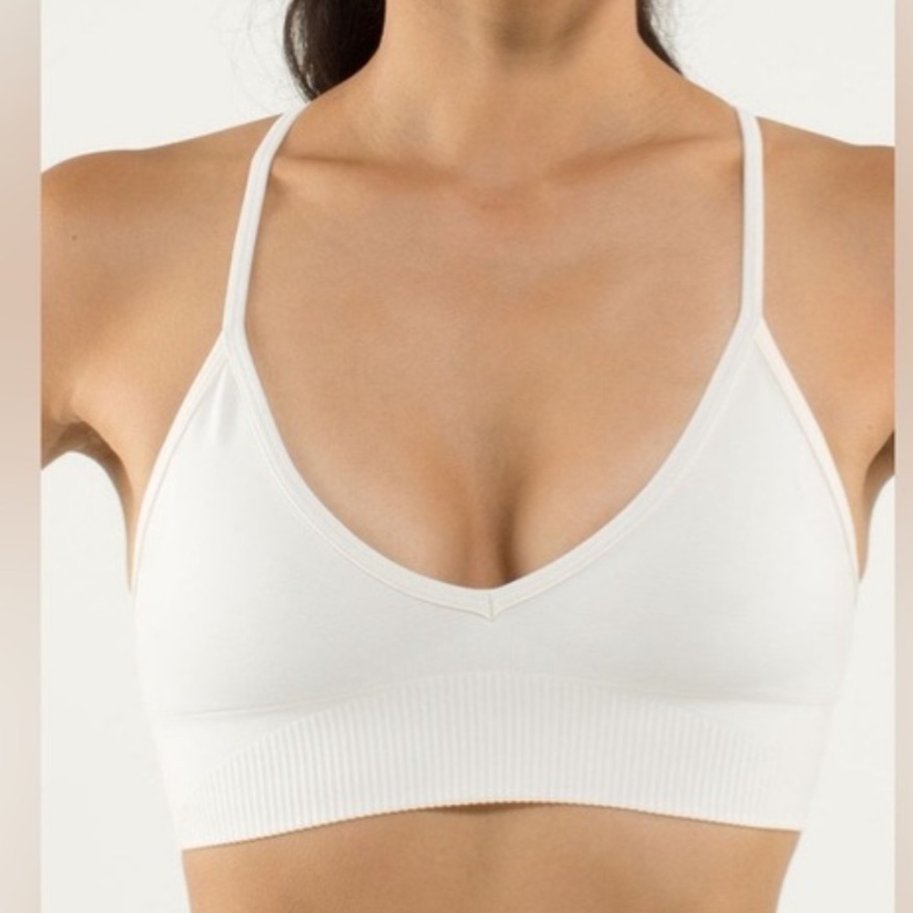 Lululemon Ebb to Street Off-White Bra